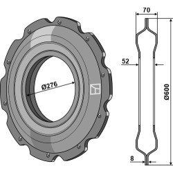 Roue - crénelée - Kuhn