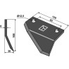 Couteau pour fossoyeuse - gauche - Petry - S62SF