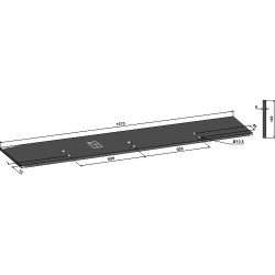 Rail de coupe 1970x8mm - Lemken - 4222822