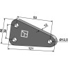 Plaque fe fixation - Maschio / Gaspardo - M75600246R