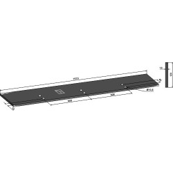 Rail de coupe 1970x10mm - Lemken - 4222826