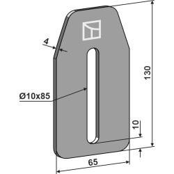 Racloir pour rouleaux packer - Vogel u. Noot - RA173601