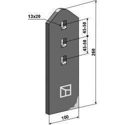 Palette - Protecteur d'usure - Kuhn - H2235010