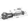 Tige pour réglage et relevage M30x2 - CNH - 248785A4