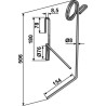 Griffe semoir Ø8mm, arrière gauche - Kuhn - FLE3041