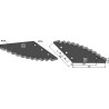 Couteau pour mélangeurs de fourrage - revêtement carbure - Strautmann - 60903517