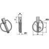 Goupille clip Ø4,5x32