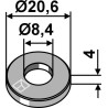 Rondelle Ø20,6x4xØ8,4 - DIN7349 - Bergmann - 203090001 / N129.071