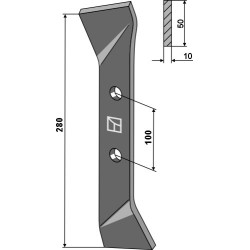 Couteau 280mm - Samson - 065.643