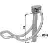 Goupille clip de tube