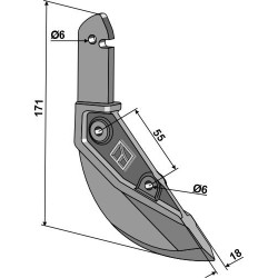 Soc de semoir - Monosem - 7065-A / 30048020 / 30048009