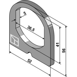 Sécurité anti-rotation - Lemken Rubin - 30510151