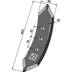 Soc de cultivateur 405mm - Kuhn - 622189A