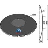 Disque crénelé Ø612x6 - Forges de Niaux
