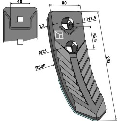 Pointe - forgée - revêtement carbure - Alpego - MKOA00305