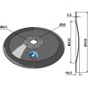 Disque de semoir Ø319x2,5 - Kongskilde - 7002156303