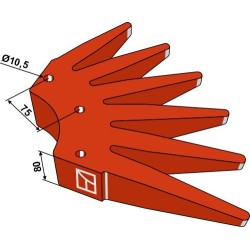 Étoile à doigts Ø700mm - Kult Kress - K.FH 227V