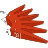 Étoile à doigts Ø700mm - Kult Kress - K.FH 227V