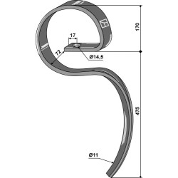 Dent de herse - Köckerling Allrounder - 504004
