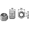 Écrou tout-métal avec partie de serrage M16 - DIN980 galv. 10.9 - Dragone - ND00003848000