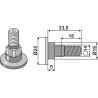 Boulon pour couteau - AS