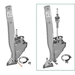 Soc de semoir - modèle gauche - Bourgault