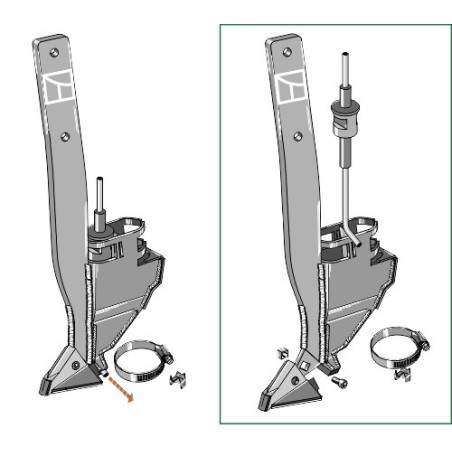 Soc de semoir - modèle gauche - Bourgault