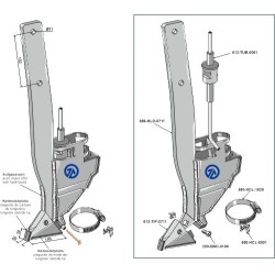 Soc de semoir - modèle gauche - Bourgault