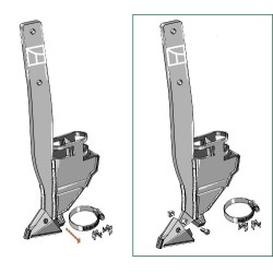 Soc de semoir - modèle gauche - Bourgault