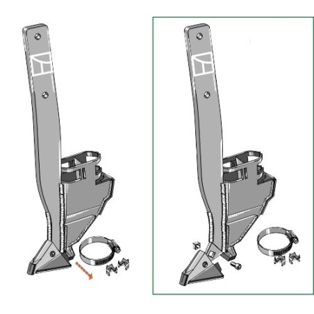 Soc de semoir - modèle gauche - Bourgault