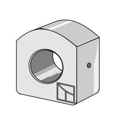 Insert de palier en bois - Ø50