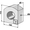 Insert de palier en bois - Ø50
