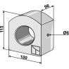 Insert de palier en bois - Ø60