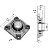 Palier de serrage UCF - Ø60 - Kverneland - KW 111001061