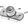 Palier de bride avec entretoise emboîté - Ø35,5