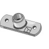 Palier de bride avec entretoise emboîté - Ø26