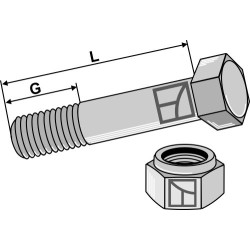 Boulon pour grattoir-étoile