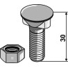 Boulon M12x1,75x30 - 12.9