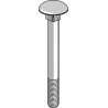 Boulon M8x1,25x100 galvanisé sans écrou
