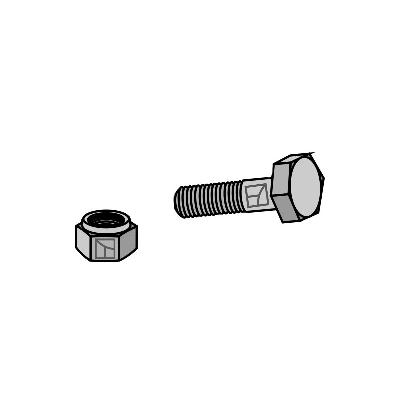 Boulon avec écrou à freinage interne - 1/2''UNF - Taarup