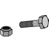 Boulon avec écrou à freinage interne - 1/2''UNF - Taarup