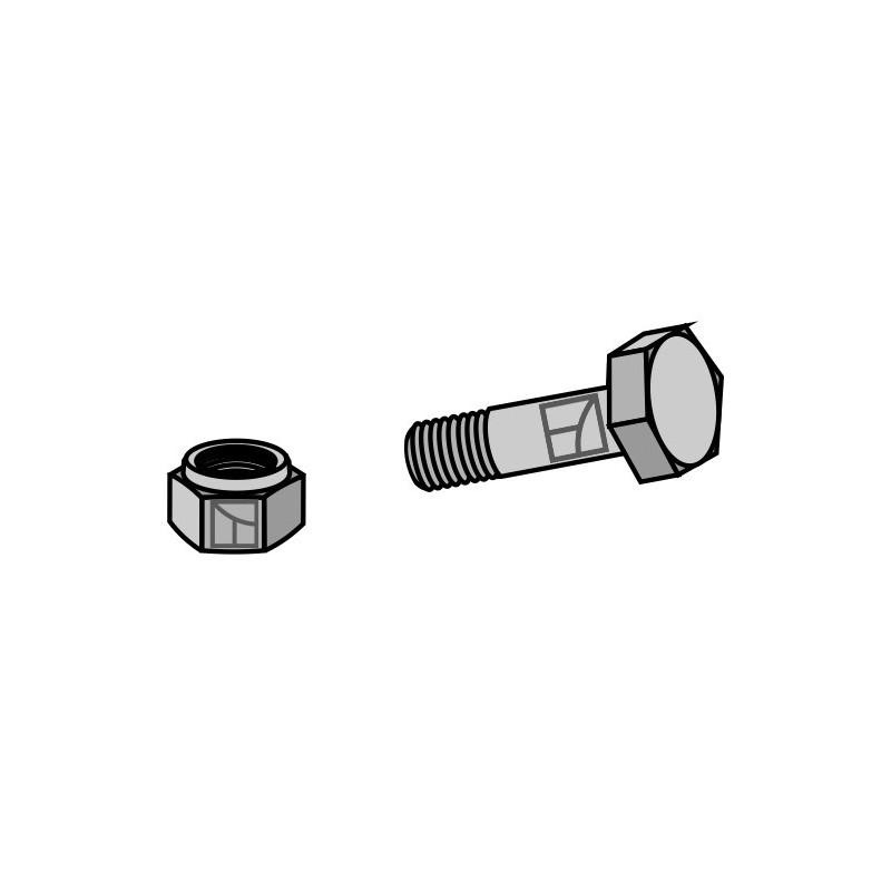 Boulon avec écrou à freinage interne - 5/16''UNF - Bomford - 03.675.22