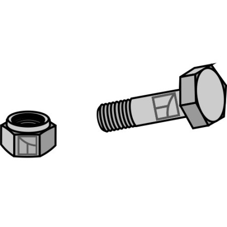 Boulon avec écrou à freinage interne - 5/16''UNF - Bomford - 03.675.22