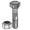 Boulon à tête hexagonale M14x2x120 avec écrou à freinage interne - Turner