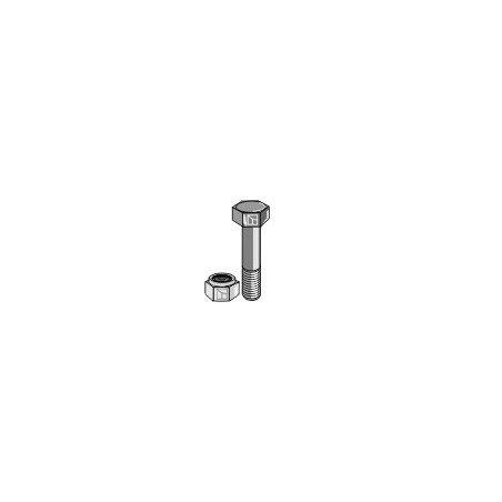 Boulon à tête hexagonale M12x1,75x100 avec écrou à freinage interne