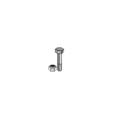 Boulon à tête hexagonale M10x1,5x90 avec écrou à freinage interne