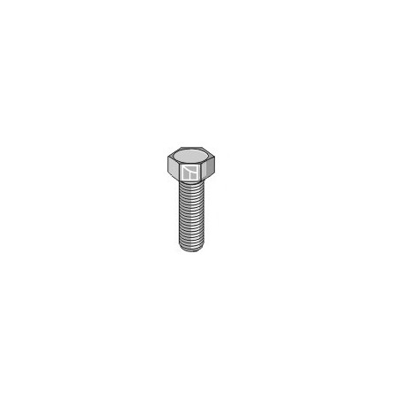 Boulon à tête hexagonal M5x0,8x16 sans écrou - galvanisée