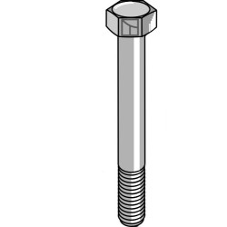 Boulon à tête hexagonale M10 sans écrou - Humus - 909.31.912