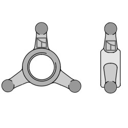 Contre-écrou étoile triangle - John Deere