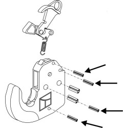 Goupille de serrage 4 pcs